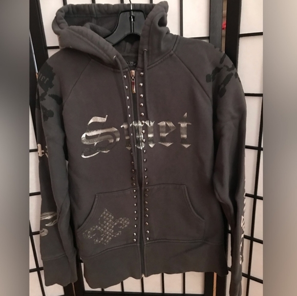 Rare vintage SMET studded hoodie - Picture 1 of 7